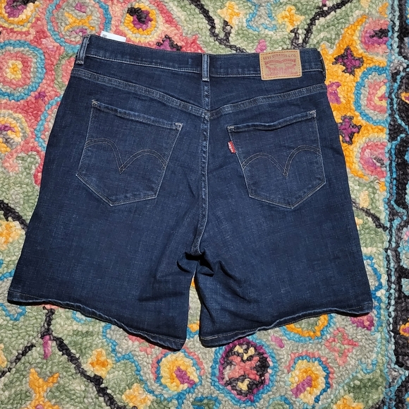 Levi's Classic Shorts Denim Jean Blue Women's 27 - Picture 5 of 5